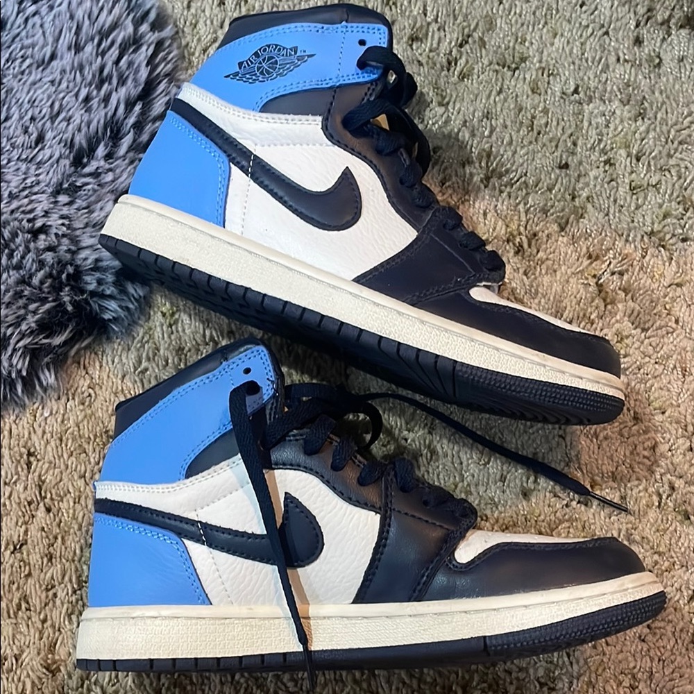 Nike Air Jordan Retro Blue and White Sneakers